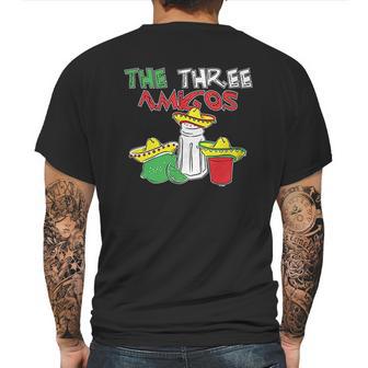 He Three Amigos Cinco De Mayo Drinker Mens Back Print T-shirt | Favorety