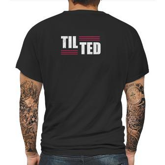 Tilted League Mens Back Print T-shirt | Favorety