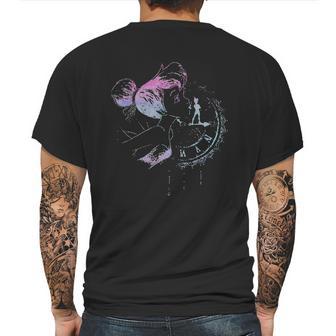 Tinker Bell Neon Colors Clock Portrait Mens Back Print T-shirt | Favorety DE