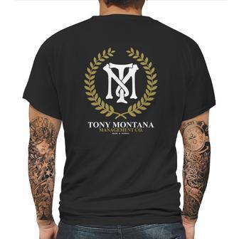 Tony Montana Management Co Mens Back Print T-shirt | Favorety AU