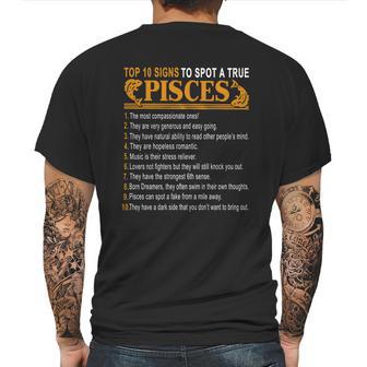 Top 10 Signs To Spot A True Pisces Mens Back Print T-shirt | Favorety DE