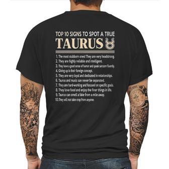 Top 10 Sings To Spot A True Taurus Mens Back Print T-shirt | Favorety CA