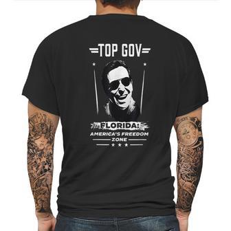 Top Gov Ron Desantis Top Gov Mens Back Print T-shirt | Favorety DE