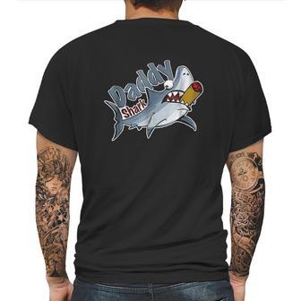 Tough Smoking Daddy Shark Mens Back Print T-shirt | Favorety UK