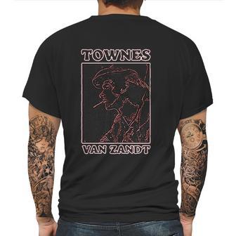 Townes Van Zandt Simple Wild Mens Back Print T-shirt | Favorety CA