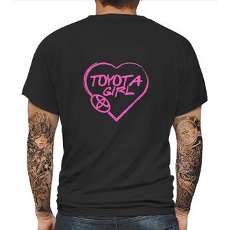 Toyota Girl Pink Heart Lovely Mens Back Print T-shirt | Favorety UK