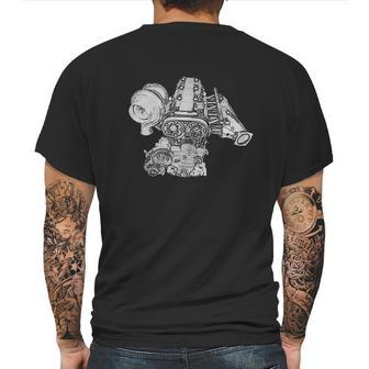 Toyota Supra 2Jz Turbo Engine Mens Back Print T-shirt | Favorety CA