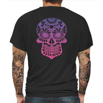 Traditional Day Of The Dead Mexico Calavera Sugar Skull Mens Back Print T-shirt | Favorety CA