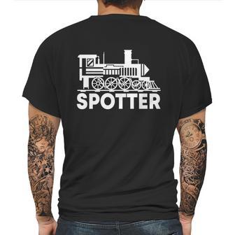 Trainspotter Design Trainspotting Locomotive Steam Engine Gift Graphic Design Printed Casual Daily Basic Mens Back Print T-shirt | Favorety CA