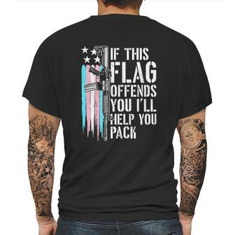 Transgender If This Flag Offends You Ar15 Gun Rights Trans Mens Back Print T-shirt | Favorety