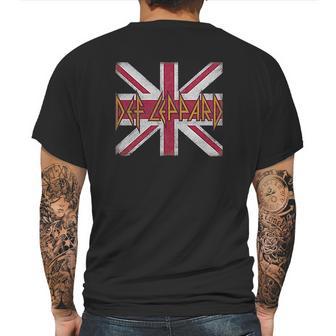 Trevco Def Leppard Union Jack Mens Back Print T-shirt | Favorety