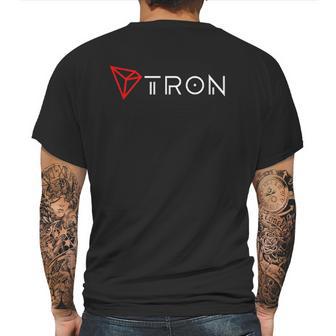 Tron Trx Coin Mens Back Print T-shirt | Favorety