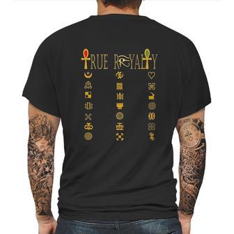 True Royalty Melanin Kemetic Adinkra Mens Back Print T-shirt | Favorety AU