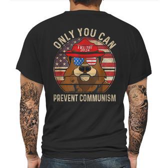 Trump Bear 45 47 Maga 2024 Only You Can Prevent Communism Mens Back Print T-shirt | Favorety CA