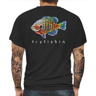 Tryfishin Bluegill Panfish Fishing Mens Back Print T-shirt | Favorety CA