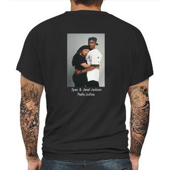 Tupac 2Pac & Janet Jackson Poetic Justice Mens Back Print T-shirt | Favorety UK