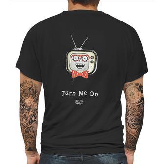 Turn Me On Television Mens Back Print T-shirt | Favorety UK