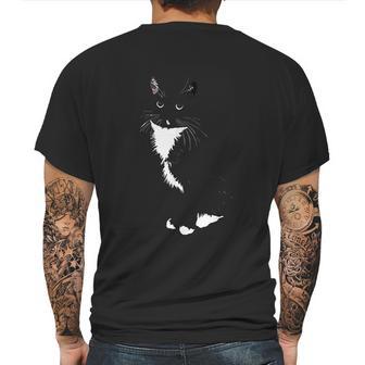 Tuxedo Cat Gift Mens Back Print T-shirt | Favorety DE