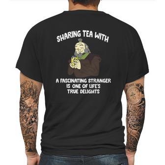 Twisted Tea Sharing Tea With A Fascinating Stranger Mens Back Print T-shirt | Favorety UK