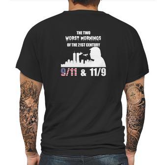 The Two Worst Morning Of The 21St Century 911 &Ampamp 119 Tshirt Mens Back Print T-shirt | Favorety UK