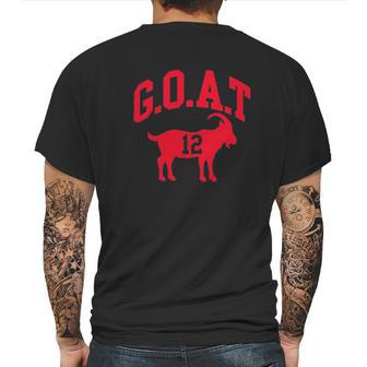 Ugp Campus Apparel Goat Greatest Of All Time New England Football Mens Back Print T-shirt | Favorety DE