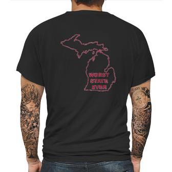 Ugp Campus Apparel Worst State Ever Basic Mens Back Print T-shirt | Favorety CA