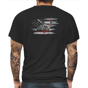 Uh60 Black Hawk Helicopter Vintage Flag Veteran Mens Back Print T-shirt | Favorety CA