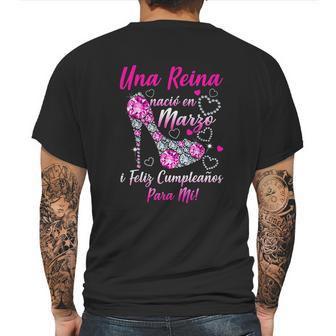 Una Reina Nació En Marzo Mens Back Print T-shirt | Favorety AU