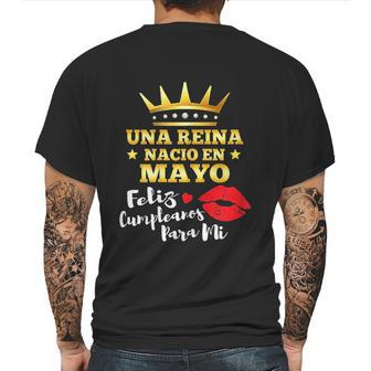 Una Reina Nacio En Mayo Mens Back Print T-shirt | Favorety CA