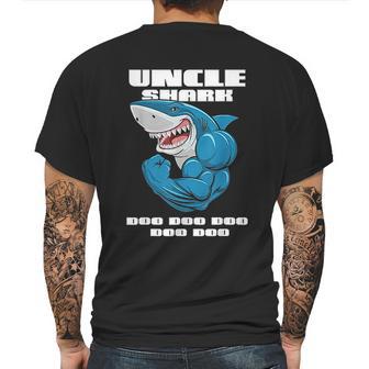 Uncle Shark Doo Doo Doo Mens Back Print T-shirt | Favorety CA