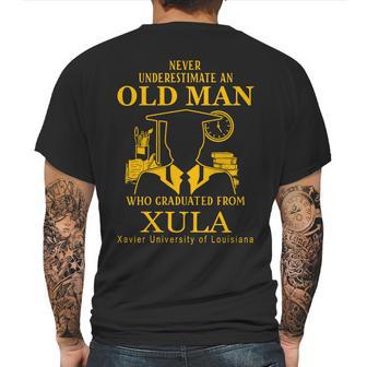 Never Underestimate An Old Man Who Graduated From Xavier University Of Louisiana Mens Back Print T-shirt | Favorety AU