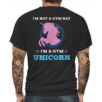 Unicorn Gym Workout Fun Fitness By Zany Brainy Mens Back Print T-shirt | Favorety AU