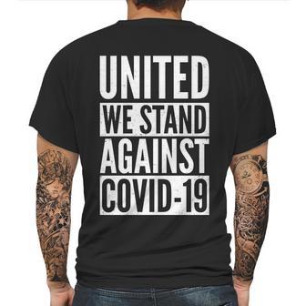 United We Stand Against Covid-19 Mens Back Print T-shirt | Favorety AU