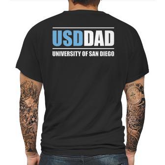 University Of San Diego Usd Dad Mens Back Print T-shirt | Favorety