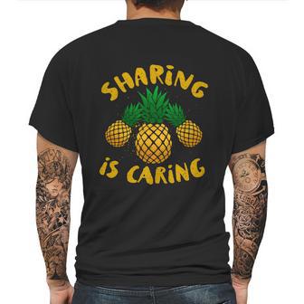 Upside Down Pineapple Cute Gift Sharing Swinger Gift Mens Back Print T-shirt | Favorety DE