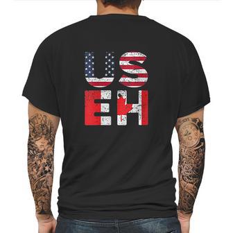 Usa Pride Us Flag Day Useh Canadian Canada Mens Back Print T-shirt | Favorety AU