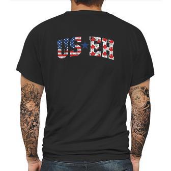 Useh America Canada Flag Funny Simple American Canadian Mens Back Print T-shirt | Favorety CA