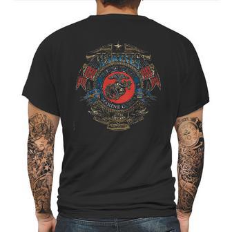 Usmc Badge Of Honor Mens Back Print T-shirt | Favorety AU