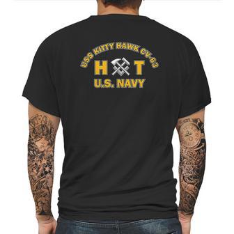 Uss Kitty Hawk Cv63 Mens Back Print T-shirt | Favorety DE