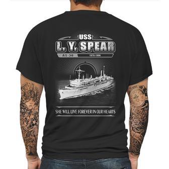 Uss L Y Spear As 36 She Will Live Forever In Our Heart Mens Back Print T-shirt | Favorety UK