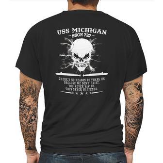 Uss Michigan Ssgn 727 Mens Back Print T-shirt | Favorety DE