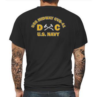 Uss Midway Cvb41 Rate Dc Damage Controlman Mens Back Print T-shirt | Favorety DE