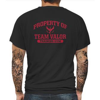 Utopia Sport Property Of Team Valor Mens Back Print T-shirt | Favorety