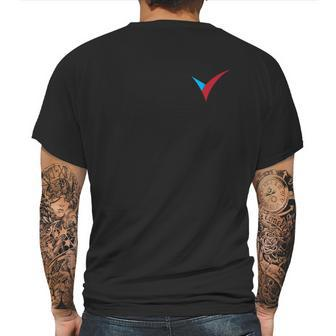 V Logo Mens Back Print T-shirt | Favorety