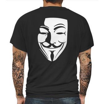 V Per Vendetta Face Film Horror Cinema Tv T-Shirt Mens Back Print T-shirt | Favorety UK