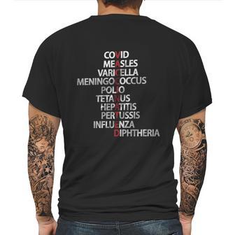 Vaccinated Covid Measles Varicella Interesting 2022 Gift Mens Back Print T-shirt | Favorety UK