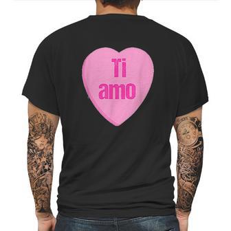 Valentine Italian Ti Amo I Love You Mens Back Print T-shirt | Favorety AU