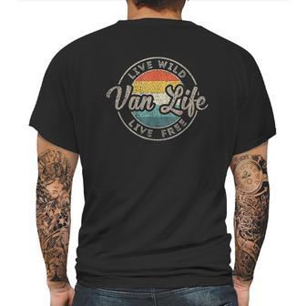 Van Life Clothing Retro Vintage Van Dwellers Vanlife Nomad Mens Back Print T-shirt | Favorety DE