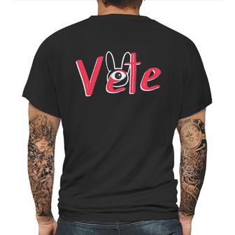 Vete One Eye Trap Bunny Silhouette Bad Doodle Gift Mens Back Print T-shirt | Favorety AU