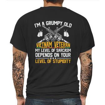 Veteran Day Im A Grumpy Old Vietnam Veteran Graphic Design Printed Casual Daily Basic Mens Back Print T-shirt | Favorety AU